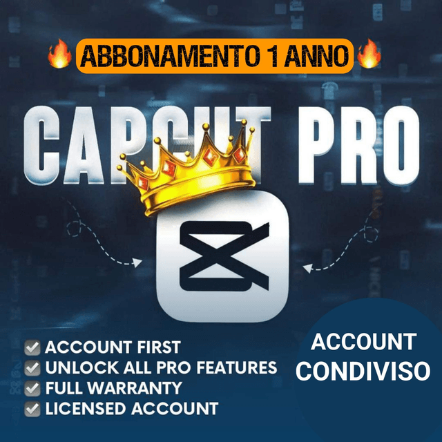 CAPCUT PRO 12 Mesi ( Account Condiviso)